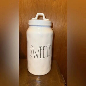 Rae Dunn Magenta Skinny Tall Slender Sweets Canister (Older/Early/Dimples) RARE